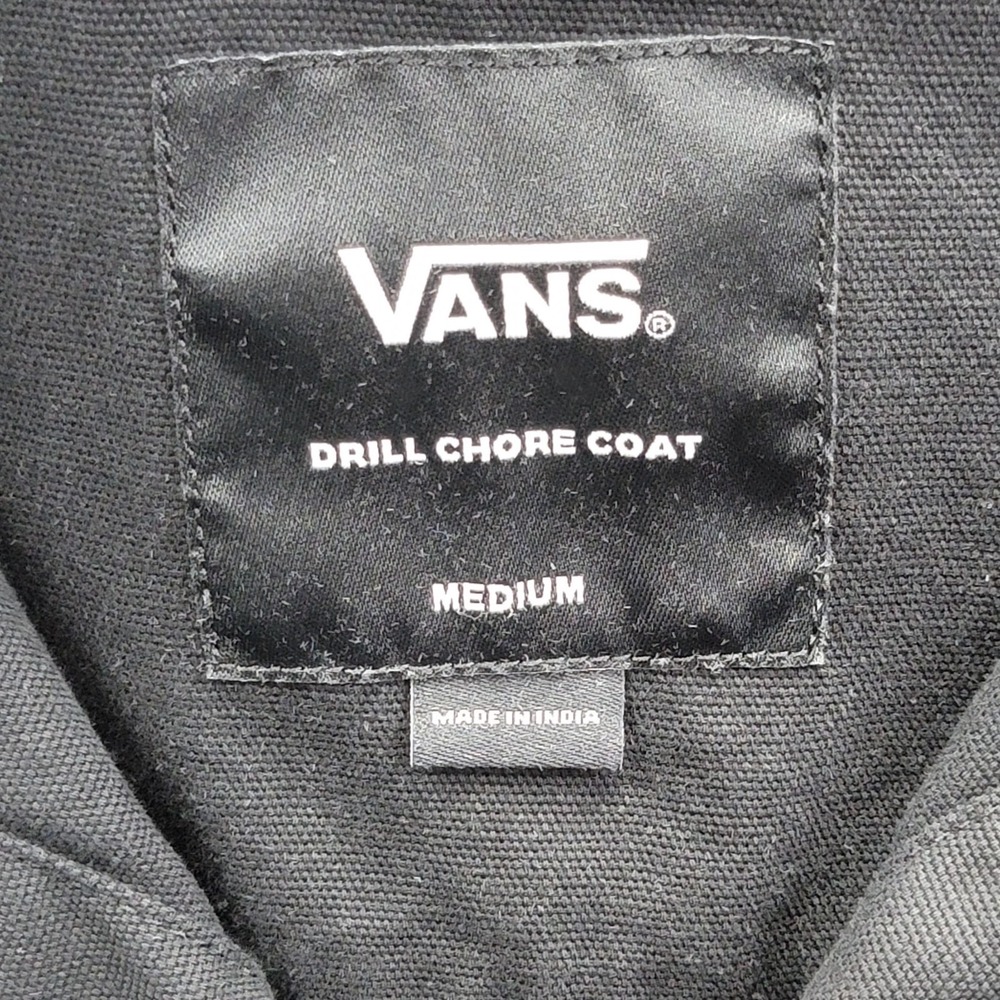 Vans Micro Dazed Drill Chore Coat Black Denim Jacket Mens Medium Tyson Peterson - Picture 3 of 10